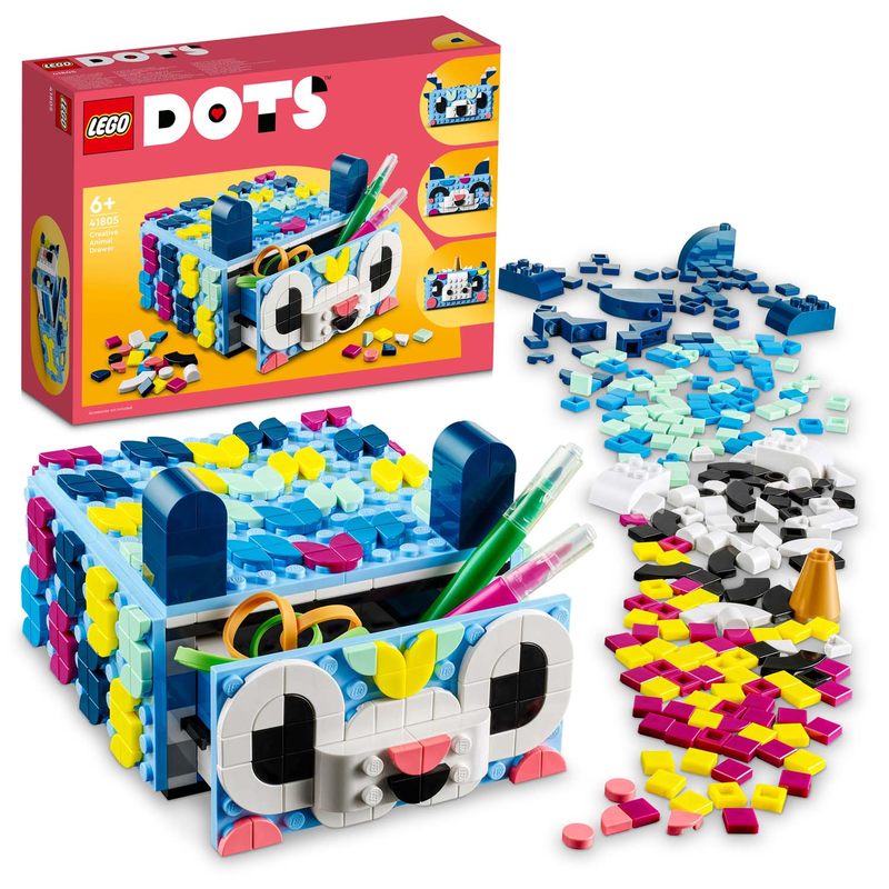 LEGO 41805 DOTS - Tier-Kreativbox mit Schubfach
