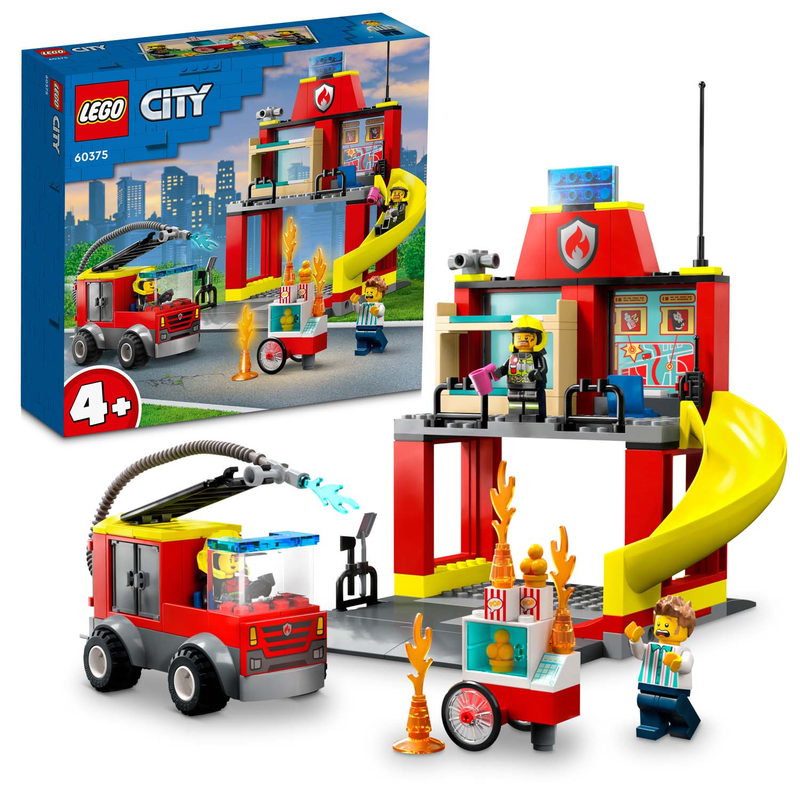 LEGO 60375 City - Feuerwehrstation und Löschauto