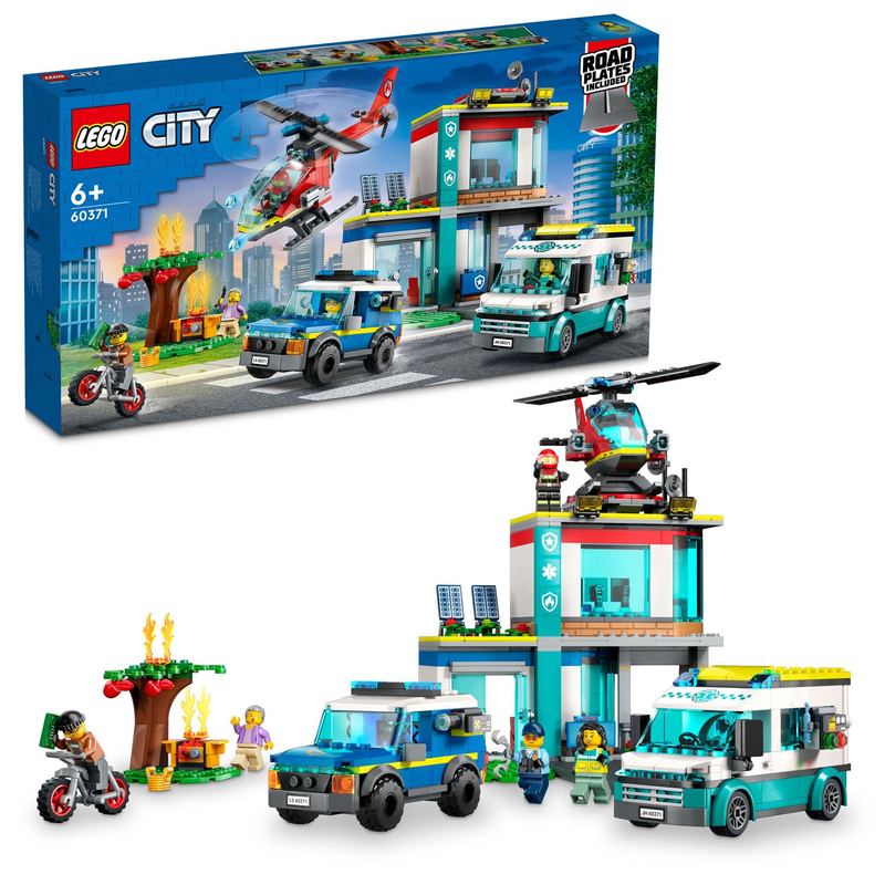 LEGO 60371 City - Hauptquartier der Rettungsfahrzeuge