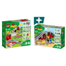 LEGO DUPLO Eisenbahn-Schienen-Erweiterungsset - LEGO 10872 + LEGO 10882