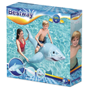 Bestway 41405 - Aufblasbarer Hai - Aufblastier Luftmatratze Reittier Ride On Schwimmtier