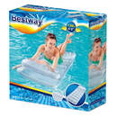 Bestway 43024 - Luftmatratze Metal Tech - Lounge Wasserliege Pool Suntanner Mat - Silber