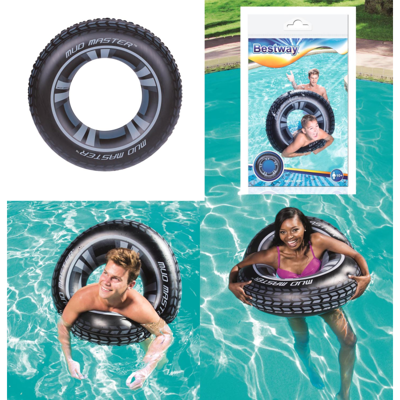 3er Set Transparente Schwimmringe Aufblasbar - 76 Cm Durchmesser Für Kinder 6-12 Jahre & Erwachsene