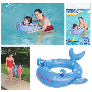 Bestway 36128 - Schwimmring Happy Animal - Aufblastier Schwimmtier - Wal