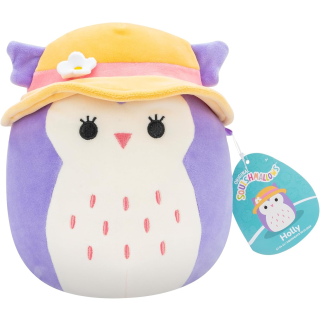Jazwares SQJW7519B; SQCR05400 - Squishmallows Holly die Eule mit Sonnenhut - 19 cm (7,5")