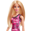 Mattel - Barbie Chic Puppe im pinken Kleid mit Aufschrift (blonde Haare)