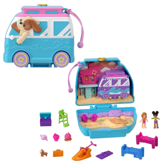 Mattel FRY35; HRD36 - Polly Pocket Urlaub am Hundestrand...