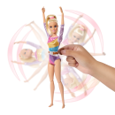 Barbie-Turnspa&szlig;-Spielset mit blonder Modepuppe, Schwebebalken, mehr als 10 Zubeh&ouml;rteilen und Drehfunktion - HRG52
