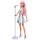 Barbie Pop-Star-Puppe mit rosa Haaren - Sängerin mit Mikro und Rock - JCW42
