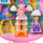 Polly Pocket x Glücksbärchi Puppen & Spielset mit Spielzeugauto und thematischen Accessoires, Reisespielzeug-Schatulle