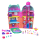 Polly Pocket Puppen und Spielset, Gelateria-Haus mit Aufzug, Eiscreme-Thema mit über 25 Zubehörteilen inklusive Möbeln und Tieren