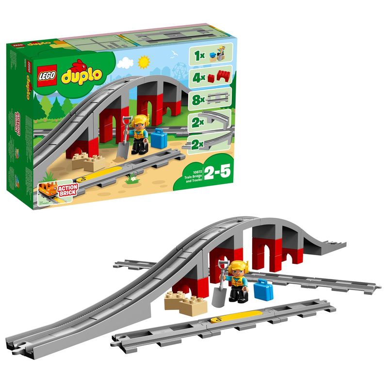 LEGO 10872 DUPLO - Eisenbahnbrücke und Schienen