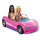 Ferngesteuertes Hot Wheels Barbie Cabrio, Spielzeugauto mit batteriebetriebener Fernbedienung, Platz für 2 Barbie-Puppen