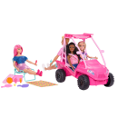 Barbie JFV68 - Barbie Strand-Buggy - Barbie-Auto Beach-Buggy Puppen-Auto in Pink