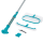 Bestway 58831 - Poolpflege-Set AquaSurge mit akkubetriebenem Poolsauger, Kescher und Poolbürste für Poolgrößen bis 610 cm