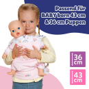 Zapf Creation 837917 - BABY born Babytragesitz Blumen