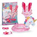 Zapf Creation 839447 - BABY born Schwimm-Set Einhorn 43 cm