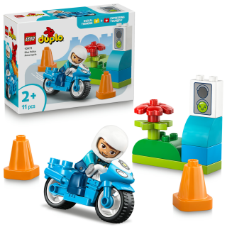 LEGO 10471 DUPLO - Blaues Polizeimotorrad