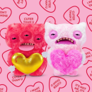 ZURU 15774B - Fuggler Love Fugg 23 cm - Wide Eyed Weirdo (Pink) - Monster-Pl&uuml;sch