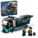 LEGO&reg; 60402 City - Blauer Monstertruck + LEGO&reg; 60406 City - Autotransporter mit Rennwagen