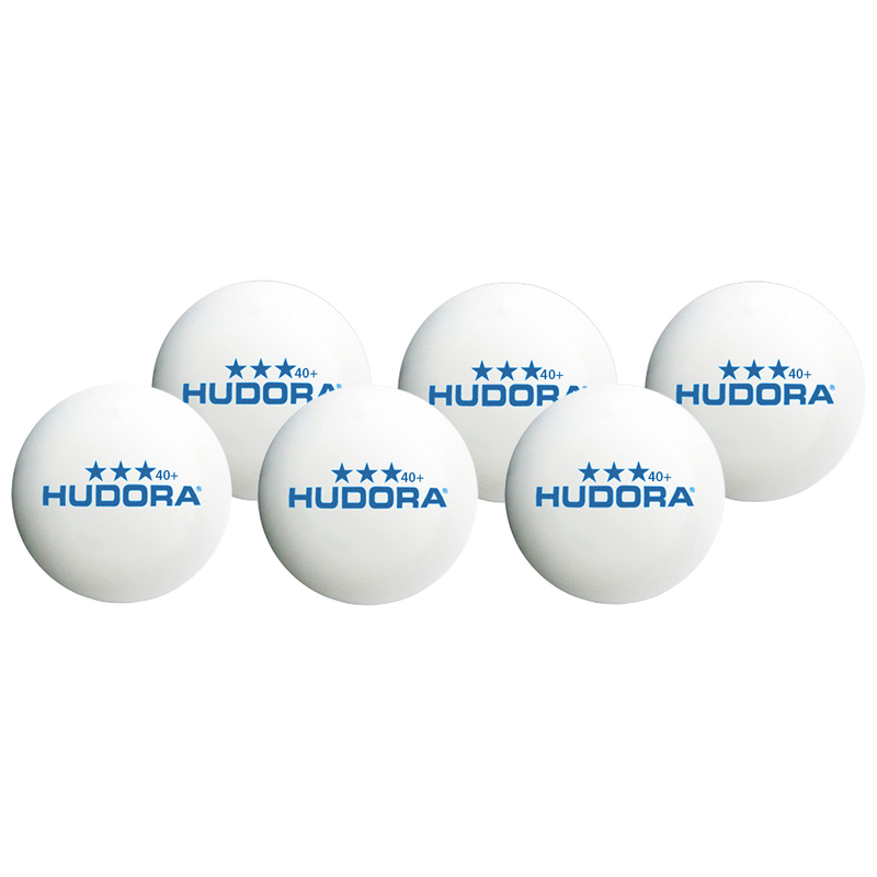 Hudora 76277 - Tischtennis - Tischtennisball*** 40+, 6 Stück
