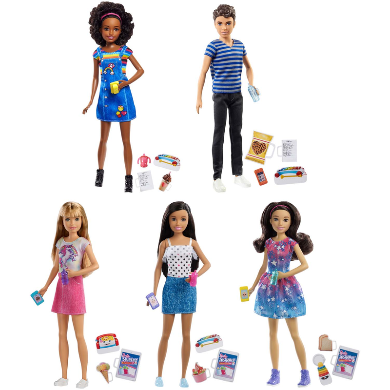 Mattel FHY89 - Barbie Skipper Babysitters Inc. Puppe und Zubehörset Sortiment (5)