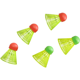Hudora 75009 - Ersatzball für Badmintonset Speed, 5 Stück